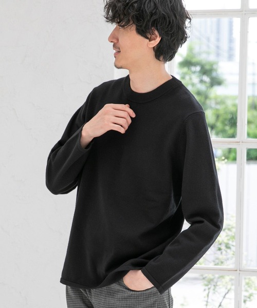 GLOBAL WORK(グローバルワーク)の「ヤミツキニットクルー/269009(ニット/セーター・メンズ・マスタード/グリーン/ライトグレー/パープル系その他5/スカイブルー/ブラック/グレー/オレンジ/ネイビー・SMALL/LARGE/MEDIUM/X-LARGE)」の2枚目の写真