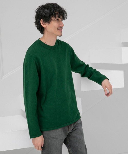 GLOBAL WORK(グローバルワーク)の「ヤミツキニットクルー/269009(ニット/セーター・メンズ・マスタード/グリーン/ライトグレー/パープル系その他5/スカイブルー/ブラック/グレー/オレンジ/ネイビー・SMALL/LARGE/MEDIUM/X-LARGE)」の18枚目の写真