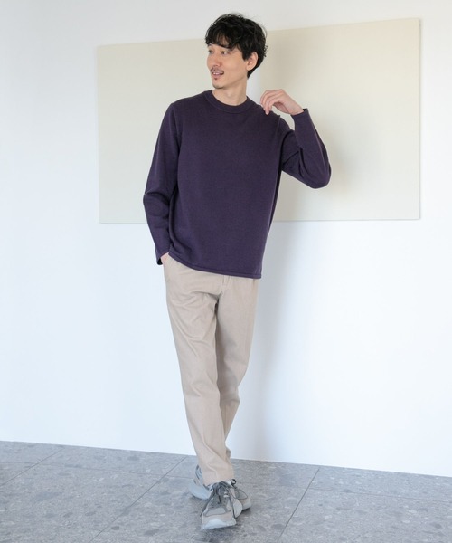 GLOBAL WORK(グローバルワーク)の「ヤミツキニットクルー/269009(ニット/セーター・メンズ・マスタード/グリーン/ライトグレー/パープル系その他5/スカイブルー/ブラック/グレー/オレンジ/ネイビー・SMALL/LARGE/MEDIUM/X-LARGE)」の22枚目の写真