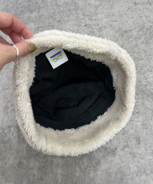 CIAOPANIC（チャオパニック）の「ボアバケットハット（ハット・メンズ・ブラック/アイボリー・FREE）」の7枚目の写真