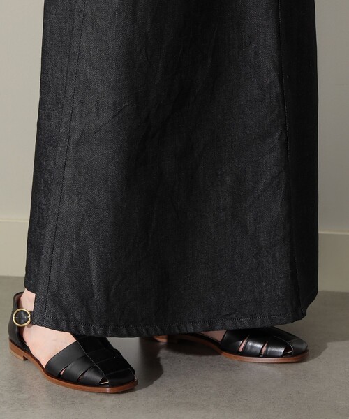 woadblue（ウォードブルー）の「エディター坪田あさみ × woadblue × Demi-Luxe BEAMS / 別注 デニム ナロースカート（スカート・レディース・ブラック・XS/S）」の19枚目の写真