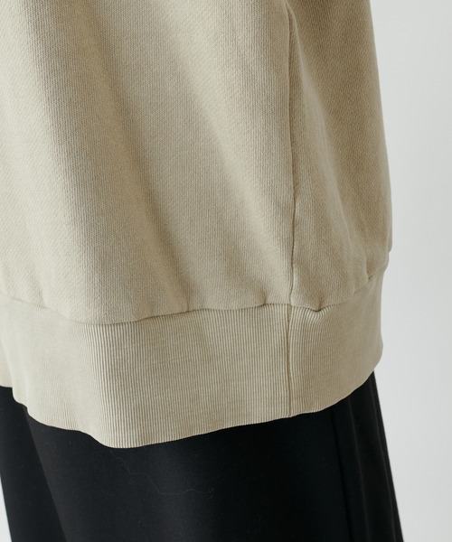 PUAL CE CIN（ピュアルセシン）の「ロゴプリントピグメントプルオーバー（Tシャツ/カットソー・レディース・ベージュ/チャコールグレー/ブルー・FREE）」の12枚目の写真