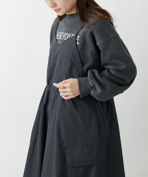 PUAL CE CIN（ピュアルセシン）の「ロゴプリントピグメントプルオーバー（Tシャツ/カットソー・レディース・ベージュ/チャコールグレー/ブルー・FREE）」の22枚目の写真