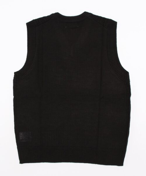 STYLEBLOCK（スタイルブロック）の「編地切替Ｖベスト（ベスト・メンズ・ネイビー/チャコール/グリーン/ブラック・M/L/LL）」の5枚目の写真