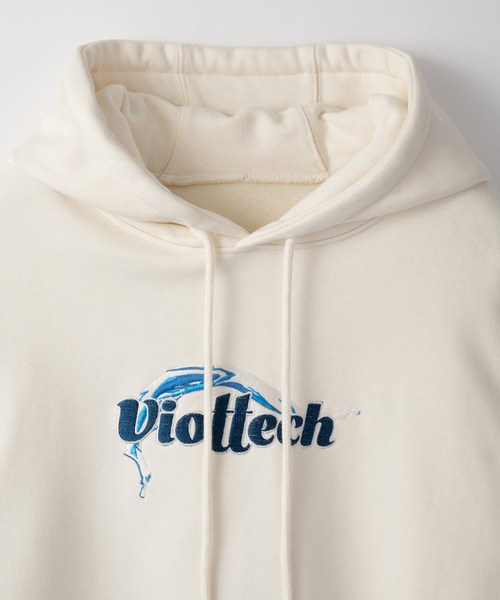 D.TT.K(ディティーティーケー)の「D.TT.K VIOTTECH HOODIE 刺繍グラフィック オーバーサイズ プルオーバー パーカー(パーカー・メンズ・ブラック/アイボリー・MEDIUM/LARGE/X-LARGE)」の10枚目の写真