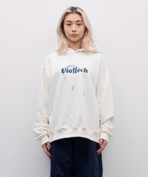 D.TT.K(ディティーティーケー)の「D.TT.K VIOTTECH HOODIE 刺繍グラフィック オーバーサイズ プルオーバー パーカー(パーカー・メンズ・ブラック/アイボリー・MEDIUM/LARGE/X-LARGE)」の18枚目の写真