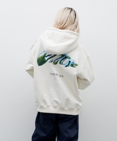 D.TT.K(ディティーティーケー)の「D.TT.K VIOTTECH HOODIE 刺繍グラフィック オーバーサイズ プルオーバー パーカー(パーカー・メンズ・ブラック/アイボリー・MEDIUM/LARGE/X-LARGE)」の22枚目の写真