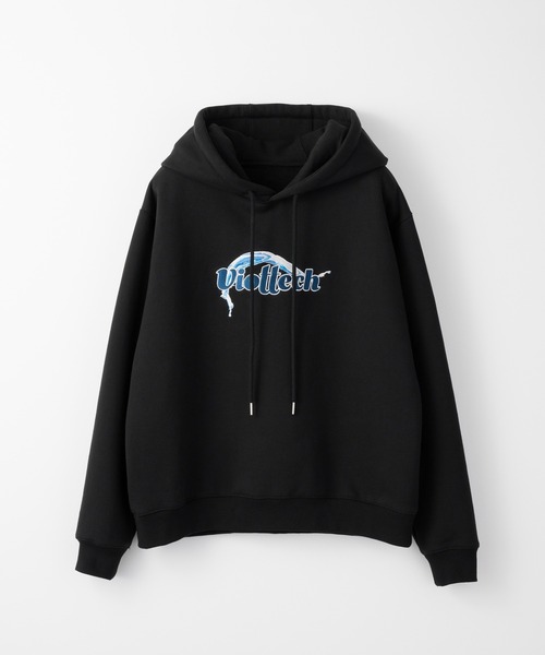 D.TT.K(ディティーティーケー)の「D.TT.K VIOTTECH HOODIE 刺繍グラフィック オーバーサイズ プルオーバー パーカー(パーカー・メンズ・ブラック/アイボリー・MEDIUM/LARGE/X-LARGE)」の8枚目の写真