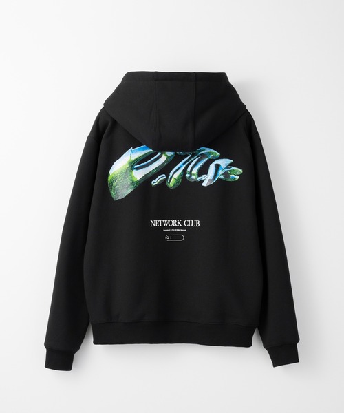 D.TT.K(ディティーティーケー)の「D.TT.K VIOTTECH HOODIE 刺繍グラフィック オーバーサイズ プルオーバー パーカー(パーカー・メンズ・ブラック/アイボリー・MEDIUM/LARGE/X-LARGE)」の9枚目の写真