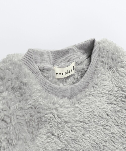 BRANSHES（ブランシェス）の「ボアワンピース（ワンピース・キッズ・ピンク/アイボリー/ライトグレー・100/150/90/110/130/120/140）」の11枚目の写真