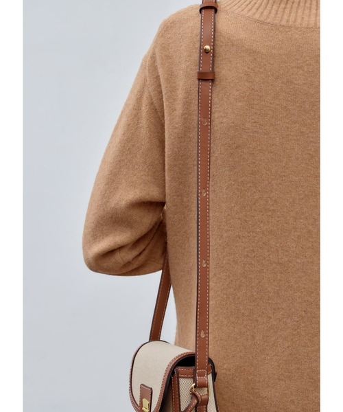 STYLE DELI（スタイルデリ）の「ステッチスモールショルダーバッグ（ショルダーバッグ・レディース・ベージュ/ブラック・FREE）」の10枚目の写真