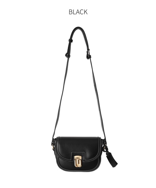 STYLE DELI（スタイルデリ）の「ステッチスモールショルダーバッグ（ショルダーバッグ・レディース・ベージュ/ブラック・FREE）」の19枚目の写真