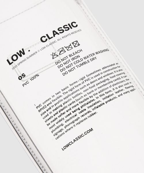 LOW CLASSIC(ロウ クラシック)の「PVC MINI BAG(ショルダーバッグ・レディース・ホワイト系その他・ONE SIZE)」の4枚目の写真