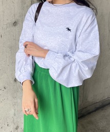 POLOCHAMPS/ポロチャンプス 別注 ワンポイント刺繍 ボリューム袖ロンT