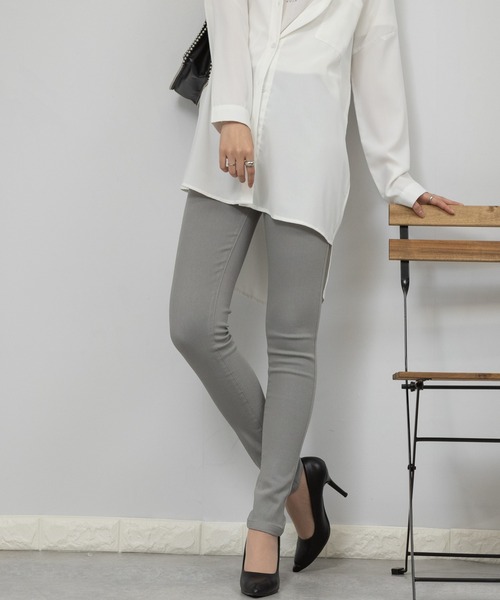 pumpkin port(パンプキンポート)の「ストレッチ ハイウエストスキニーパンツ(デニムパンツ・レディース・ブラック/ホワイト/キャメル/ワインレッド/ブラウン/カーキ/ベージュ/ラベンダー/ネイビー/グレー/ブルー・X-SMALL/SMALL/MEDIUM/LARGE)」の19枚目の写真