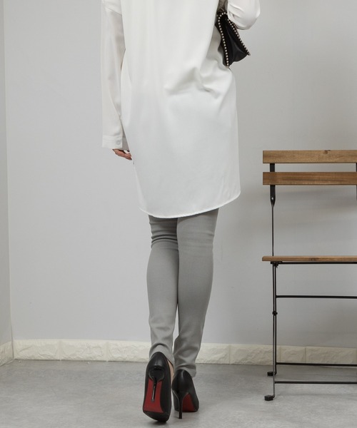 pumpkin port(パンプキンポート)の「ストレッチ ハイウエストスキニーパンツ(デニムパンツ・レディース・ブラック/ホワイト/キャメル/ワインレッド/ブラウン/カーキ/ベージュ/ラベンダー/ネイビー/グレー/ブルー・X-SMALL/SMALL/MEDIUM/LARGE)」の22枚目の写真