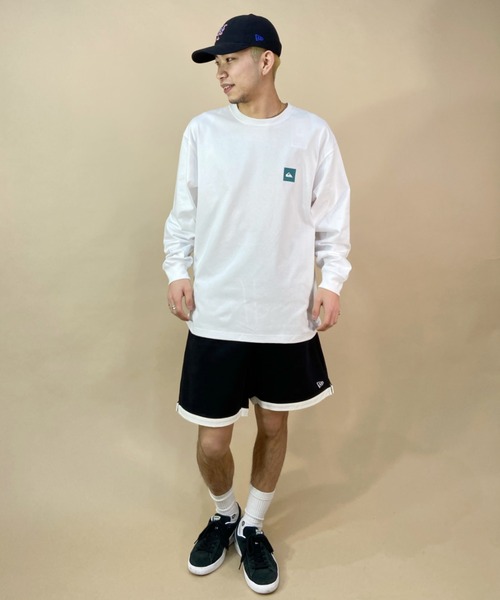 Quiksilver(クイックシルバー)の「【ムラサキスポーツ別注】QUIKSILVER/クイックシルバー バックプリントロンT オーバーサイズ/スクエアロゴ ペイズリー柄 バンダナ柄/クルーネック ロングスリーブTee QLT231620M(Tシャツ/カットソー・メンズ・ブラック/ホワイト/ライム・L/M)」の12枚目の写真