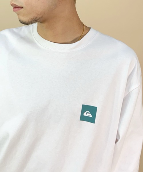 Quiksilver(クイックシルバー)の「【ムラサキスポーツ別注】QUIKSILVER/クイックシルバー バックプリントロンT オーバーサイズ/スクエアロゴ ペイズリー柄 バンダナ柄/クルーネック ロングスリーブTee QLT231620M(Tシャツ/カットソー・メンズ・ブラック/ホワイト/ライム・L/M)」の8枚目の写真