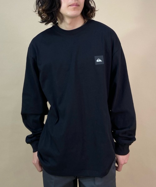 Quiksilver(クイックシルバー)の「【ムラサキスポーツ別注】QUIKSILVER/クイックシルバー バックプリントロンT オーバーサイズ/スクエアロゴ ペイズリー柄 バンダナ柄/クルーネック ロングスリーブTee QLT231620M(Tシャツ/カットソー・メンズ・ブラック/ホワイト/ライム・L/M)」の14枚目の写真