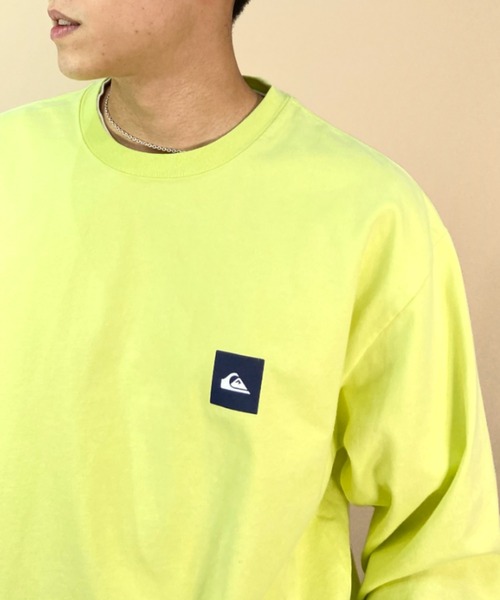Quiksilver(クイックシルバー)の「【ムラサキスポーツ別注】QUIKSILVER/クイックシルバー バックプリントロンT オーバーサイズ/スクエアロゴ ペイズリー柄 バンダナ柄/クルーネック ロングスリーブTee QLT231620M(Tシャツ/カットソー・メンズ・ブラック/ホワイト/ライム・L/M)」の22枚目の写真