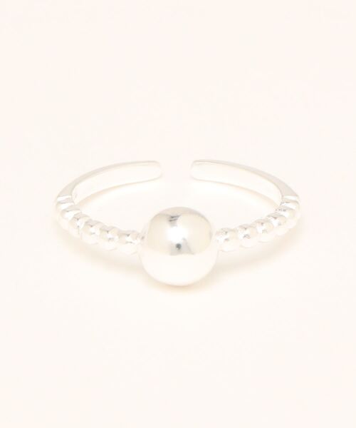 mou(モウ)の「S925 Diffent boll connect ring(リング・レディース・ゴールド/シルバー・FREE)」の2枚目の写真