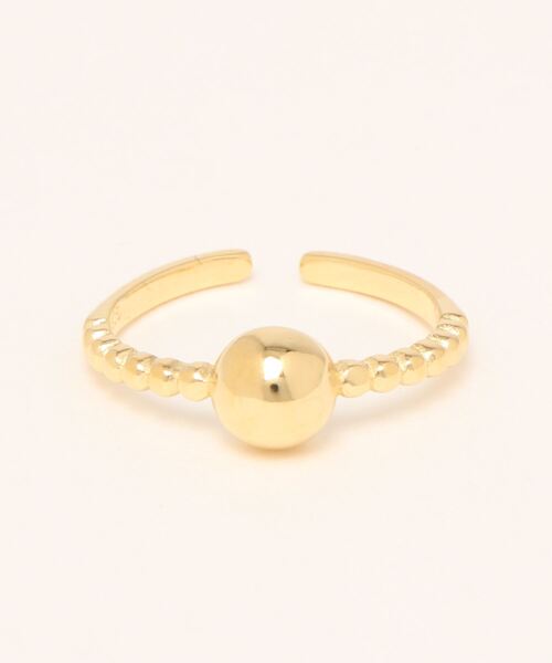 mou(モウ)の「S925 Diffent boll connect ring(リング・レディース・ゴールド/シルバー・FREE)」の1枚目の写真
