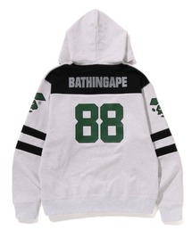 A BATHING APE フード付き スウェット アベイシングエイプ　7 アベイシングエイプ スウェットパーカー フルジップ 総柄