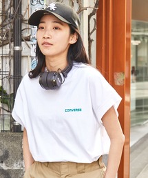 CONVERSE/コンバース ロゴプリントフレンチスリーブTシャツ