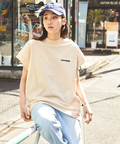 CONVERSE/コンバース ロゴプリントフレンチスリーブTシャツ MONO-MART 