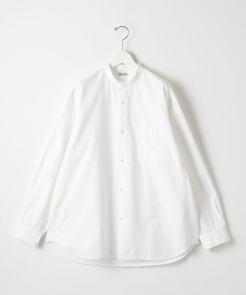 Steven Alan(スティーブンアラン)の「<Steven Alan> 60/2 OX BAND COLLAR SHIRT -ALINE/シャツ(シャツ/ブラウス・メンズ・ホワイト・S/M/L/XL)」の1枚目の写真