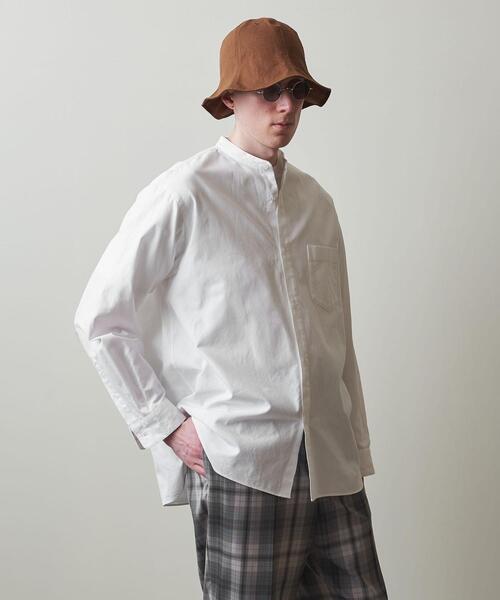Steven Alan(スティーブンアラン)の「<Steven Alan> 60/2 OX BAND COLLAR SHIRT -ALINE/シャツ(シャツ/ブラウス・メンズ・ホワイト・S/M/L/XL)」の11枚目の写真