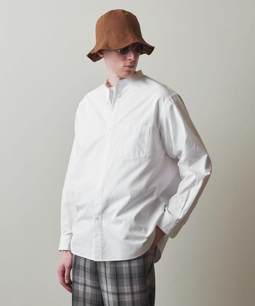 Steven Alan(スティーブンアラン)の「<Steven Alan> 60/2 OX BAND COLLAR SHIRT -ALINE/シャツ(シャツ/ブラウス・メンズ・ホワイト・S/M/L/XL)」の12枚目の写真