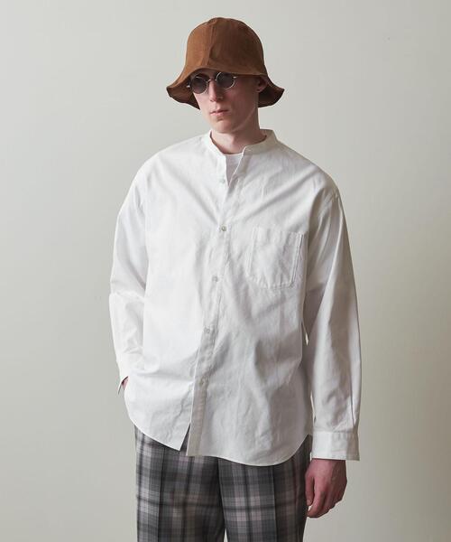 Steven Alan(スティーブンアラン)の「<Steven Alan> 60/2 OX BAND COLLAR SHIRT -ALINE/シャツ(シャツ/ブラウス・メンズ・ホワイト・S/M/L/XL)」の13枚目の写真