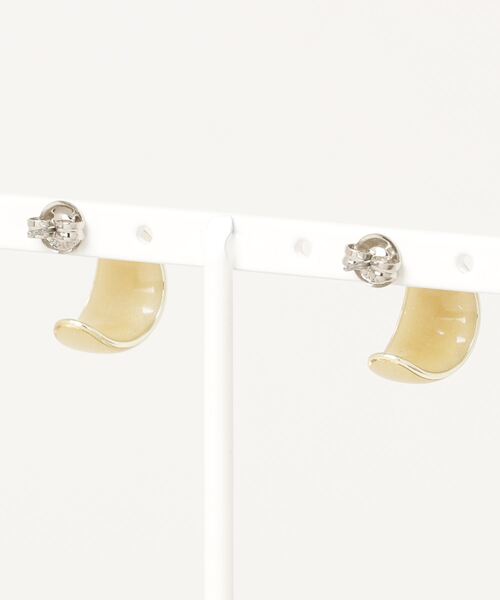 The Rule(ザルール)の「The Rule ザルール : Gloss epoxy ラメ入り小ぶりピアス(ピアス(両耳用)・レディース・ピンクベージュ/グレー/ベージュ・FREE)」の17枚目の写真