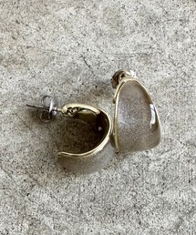 The Rule ザルール : Gloss epoxy ラメ入り小ぶりピアス