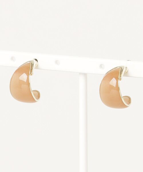 The Rule(ザルール)の「The Rule ザルール : Gloss epoxy ラメ入り小ぶりピアス(ピアス(両耳用)・レディース・ピンクベージュ/グレー/ベージュ・FREE)」の15枚目の写真