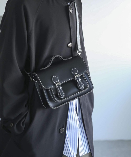 SENSE OF PLACE by URBAN RESEARCH（センスオブプレイスバイアーバンリサーチ）の「サッチェルショルダーバッグ（ショルダーバッグ・メンズ・ブラック/ブラック系その他・ONE）」の9枚目の写真