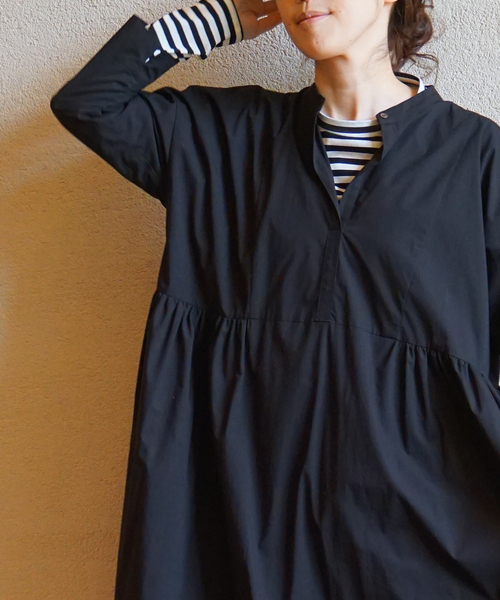 journal standard luxeタイプライターワンピース　ネイビー JOURNAL STANDARD LUXE（ジャーナルスタンダード ラックス）の