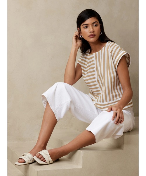 【セール】BANANA REPUBLIC FACTORY STORE ボタンバックトップ（シャツ/ブラウス）｜BANANA REPUBLIC FACTORY STORE（バナナリパブリック