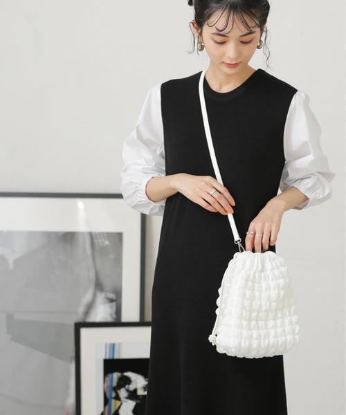 LB.04/ぽこぽこ巾着ショルダーバッグ