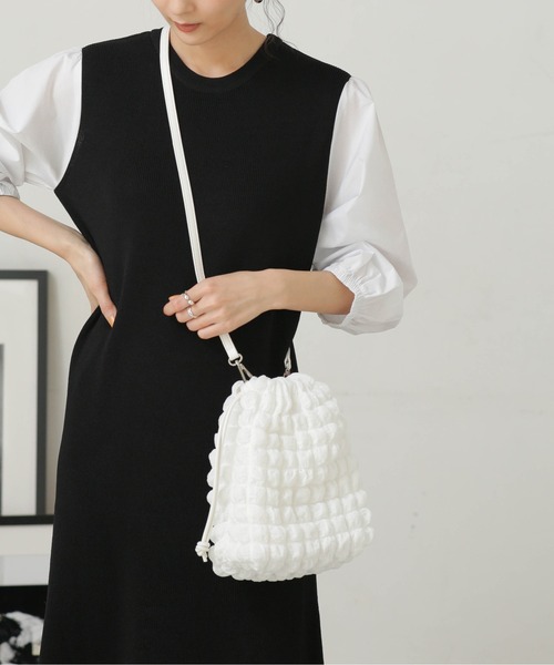 LB.04/ぽこぽこ巾着ショルダーバッグ