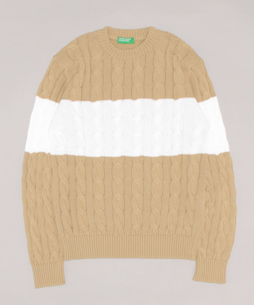 ユナイテッド カラーズ オブ ベネトン UNITED COLORS OF BENETTON. カシミヤ100％クルーネックニット・セーター （616） ユナイテッド カラーズ オブ ベネトン UNITED COLORS OF