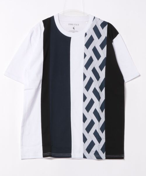 JEANS MATE(ジーンズメイト)の「汗染みの目立ちにくいTシャツ ZEROSTAIN ゼロステイン 撥水性 UVカット プリントTシャツ 切り替えTシャツ(Tシャツ/カットソー・メンズ・ネイビー/チャコールグレー/ブラック/ブルー/その他/その他1/その他2/その他3/その他4/その他5/ブラック系その他/ダークブルー/ブルー系その他/その他6/その他7/その他8/その他9/その他10/その他11/その他12/ブラック系3/ホワイト系4/ホワイト系6/ホワイト系3/ブルー系4/ホワイト系5/ブラック系5/ブルー系6・X-LARGE/SMALL/MEDIUM/LARGE)」の2枚目の写真