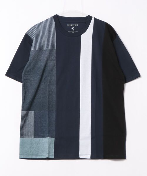 JEANS MATE(ジーンズメイト)の「汗染みの目立ちにくいTシャツ ZEROSTAIN ゼロステイン 撥水性 UVカット プリントTシャツ 切り替えTシャツ(Tシャツ/カットソー・メンズ・ネイビー/チャコールグレー/ブラック/ブルー/その他/その他1/その他2/その他3/その他4/その他5/ブラック系その他/ダークブルー/ブルー系その他/その他6/その他7/その他8/その他9/その他10/その他11/その他12/ブラック系3/ホワイト系4/ホワイト系6/ホワイト系3/ブルー系4/ホワイト系5/ブラック系5/ブルー系6・X-LARGE/SMALL/MEDIUM/LARGE)」の14枚目の写真