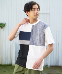 汗染みの目立ちにくいTシャツ ZEROSTAIN ゼロステイン 撥水性 UVカット プリントTシャツ 切り替えTシャツ