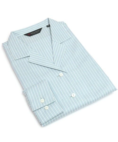 TOKYO SHIRTS(トウキョウシャツ)の「形態安定ノーアイロン オープンカラー 長袖ビジネスワイシャツ(ビジネスシャツ・レディース・ライトグリーン・M/L/S/XL/LL)」の9枚目の写真