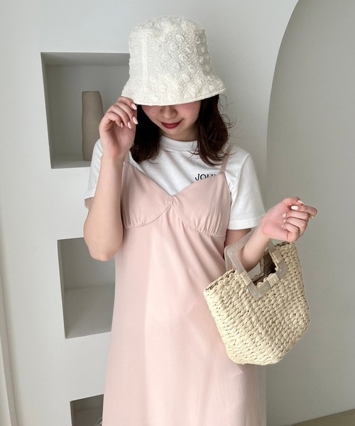 one after another NICE CLAUP(ワンアフターアナザーナイスクラップ)の「JOLIE ワンポイントロゴ刺繍T(Tシャツ/カットソー・レディース・オートミール/ホワイト系その他/レッド/オフホワイト・FREE)」の10枚目の写真