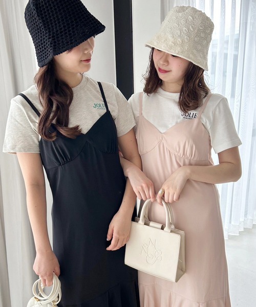 one after another NICE CLAUP(ワンアフターアナザーナイスクラップ)の「JOLIE ワンポイントロゴ刺繍T(Tシャツ/カットソー・レディース・オートミール/ホワイト系その他/レッド/オフホワイト・FREE)」の20枚目の写真