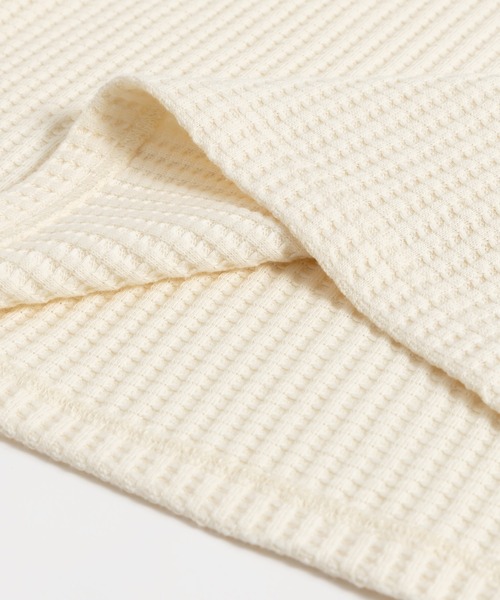 MUHET（ミュエータ）の「ワッフルポロシャツ（ポロシャツ・レディース・ネイビー/アイボリー/杢グレー・MEDIUM/X-LARGE）」の13枚目の写真