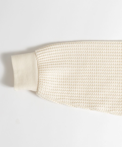 MUHET（ミュエータ）の「ワッフルポロシャツ（ポロシャツ・レディース・ネイビー/アイボリー/杢グレー・MEDIUM/X-LARGE）」の8枚目の写真